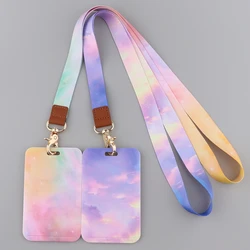 Ransitute R2808 Minimalistic Color Rendering Lanyard Card ID Holder Car KeyChain ID Card Pass Phone Badge Keyring Holder Jewelry