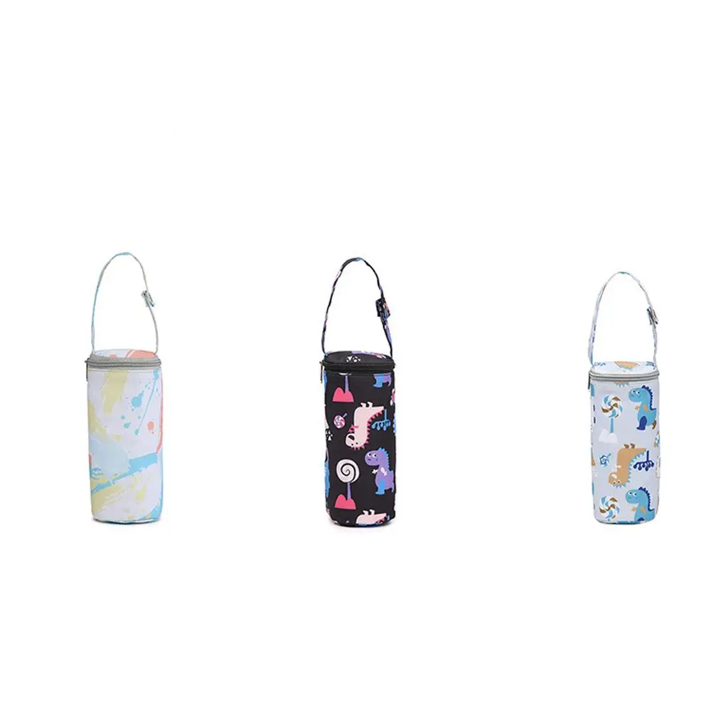 Convenient Simple Food Feeding Cup Bag Lollipop Cartoon Insulation Bag Hanging Thermal Bag Bottle Bag Stroller Accessories