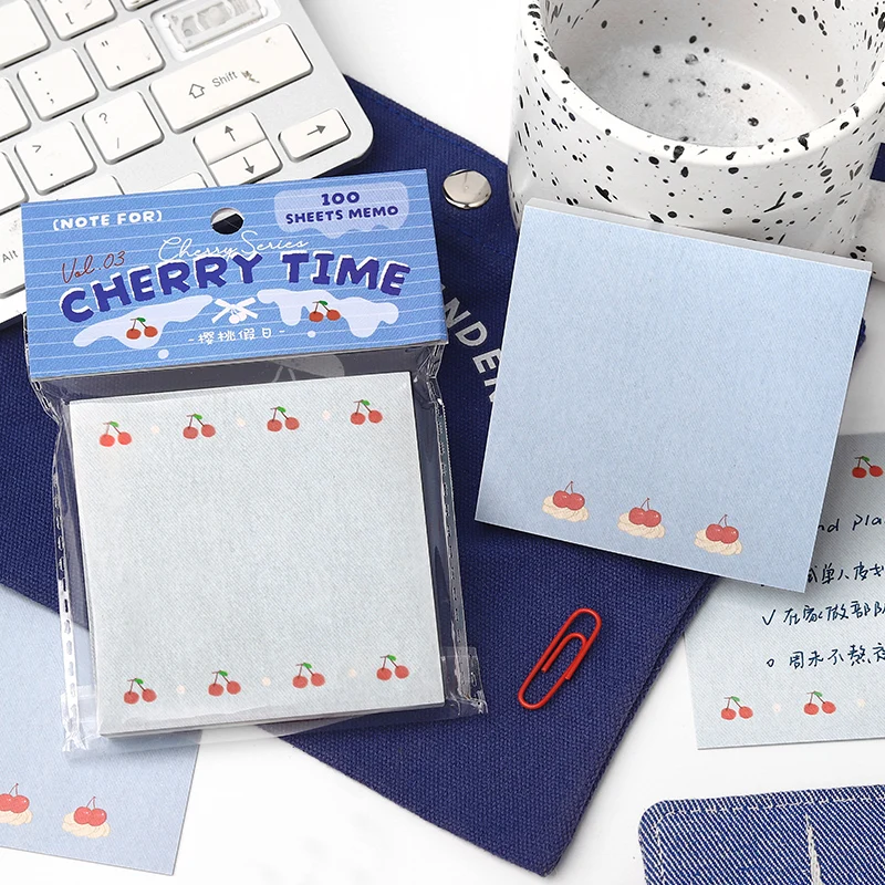 100 ورقة سلسلة عطلة الكرز Kawaii Ins تعليقات ملاحظات الإبداعية الكولاج DIY بها بنفسك سجل القصاصات المواد اللوازم المكتبية المدرسية #4