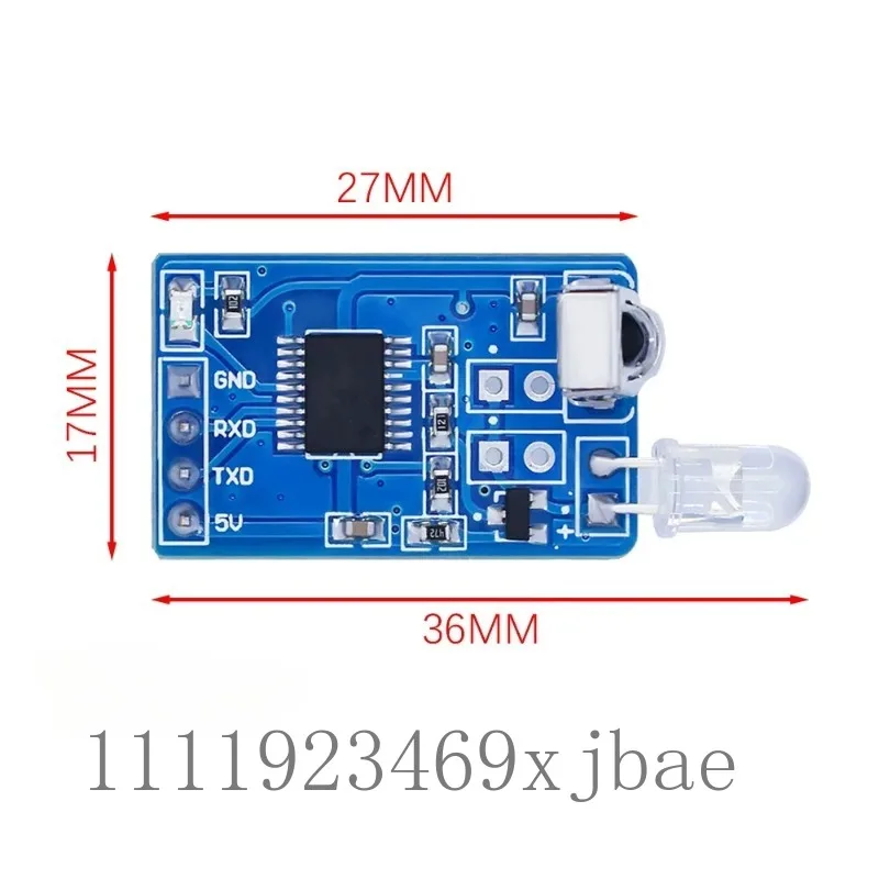 Infrared Encoding & Decoding Transceiver Module, Wireless IR Serial Communication Transmit & Receive Circuit Board