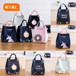 Cartoon Cooler Lunch Bag For Picnic Kids Women Travel Thermal Breakfast Organizer Insulated Waterproof Storage Bag For Lunch Box