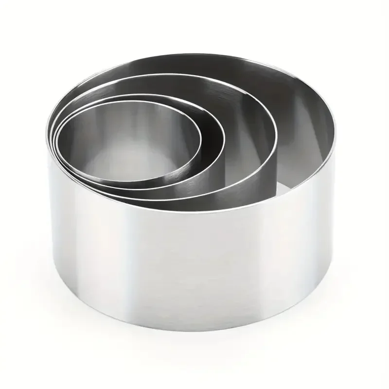 5/6/7/8/9/10CM Round Stainless Steel Mousse Ring Mold Mini Cake Mould Kitchen Bakeware Decoration Tools DIY Baking Accessories