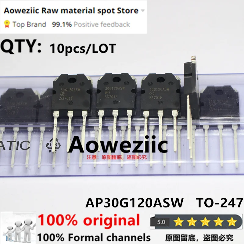 

Aoweziic 100% новый импортный оригинальный AP30G120ASW 30G120ASW TO-247 MOS FET 1200V 30A