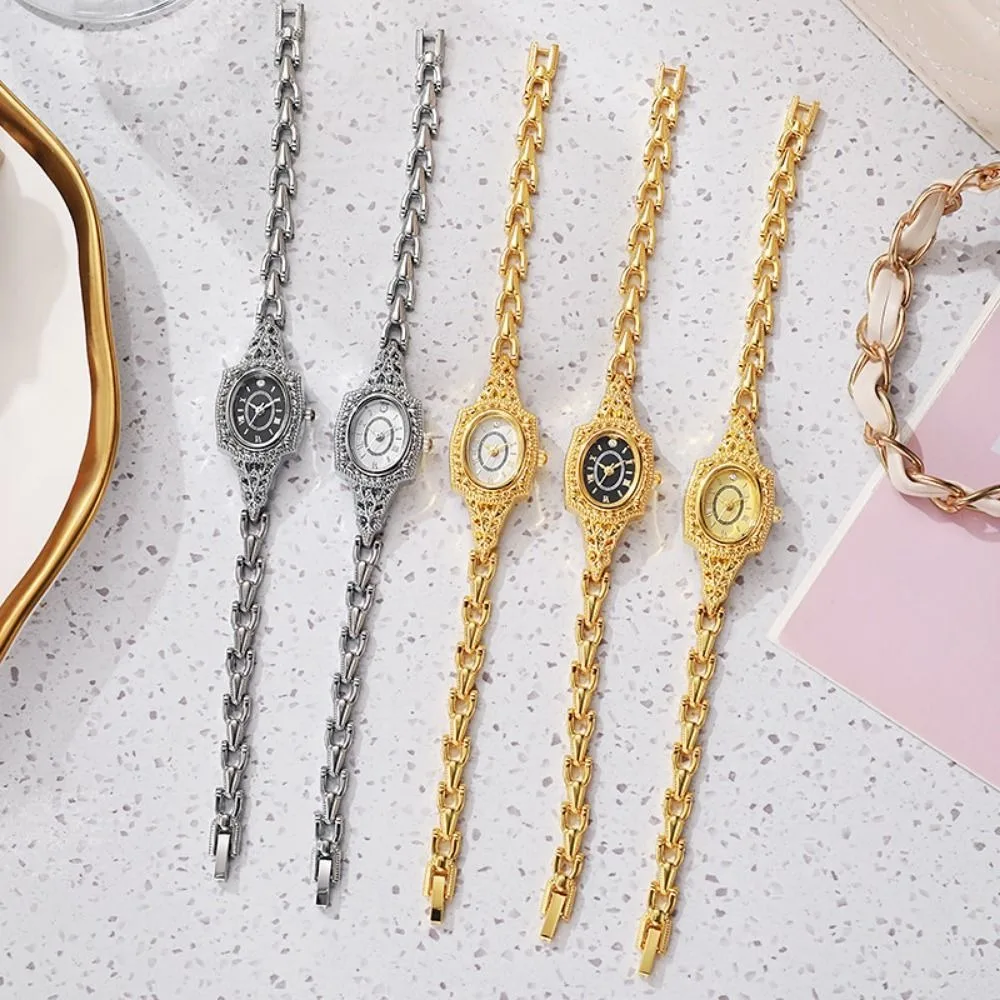 Medieval Style Vintage Ladies Watch Elegant Luxury Fashion Wristwatch Exquisite Small Dial Women's Watch Student