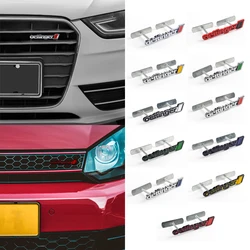 Car Styling Metal Oettinger Logo Racing Modification Car Front Grille Emblem Badge Decor Sticker For Jetta Golf 5 6 7 Polo Bora