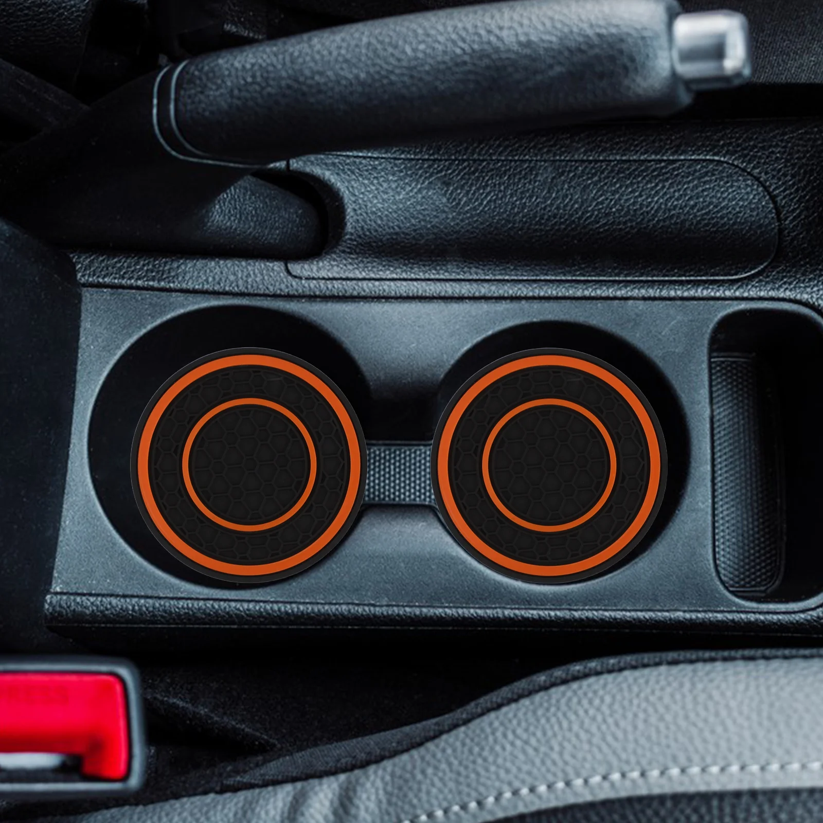 

4Pcs Non-Slip Cup Holder Coasters Silicone Car Cup Mats Textured Cups Anti-Skid Car Interior Accessories Vehicle Accessories