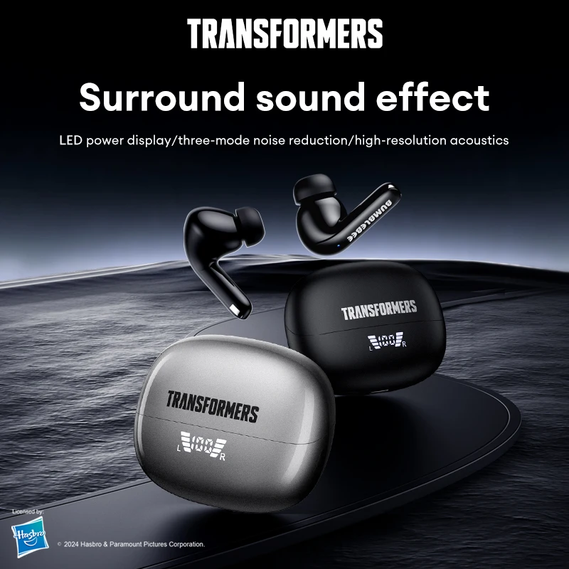 

New TRANSFORMERS TF-T28 Pro Wireless Earphones ANC Noise Reduction HiFi Music Earbuds Battery Display Long Endurance Headphones