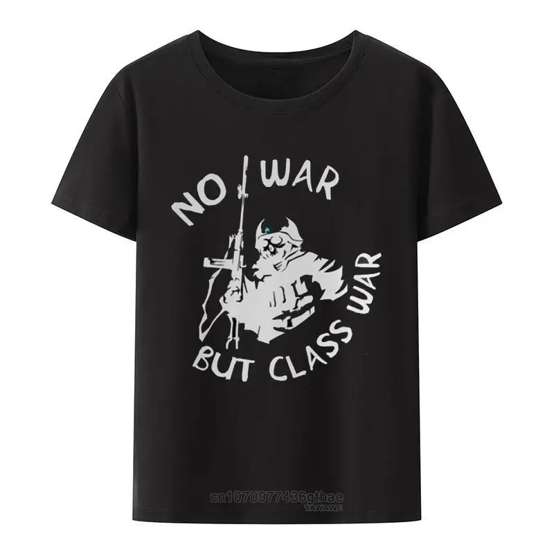 No War But Class War Skeleton-Anti Imperialism Anti War Socialist Anarchist Communist Graphic Tshirts Summer Camisa Vintage Tops