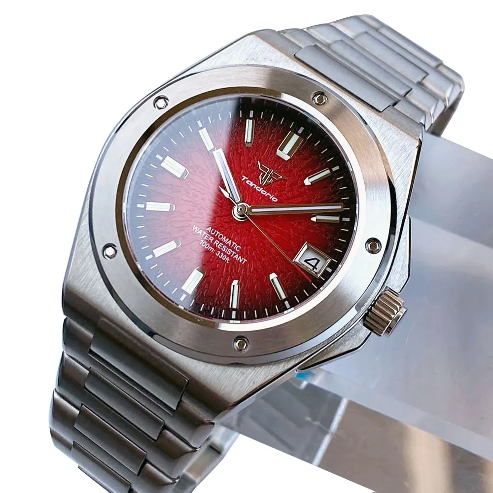 Tandorio 40 mm Engineer Style Edelstahl 100 m wasserdicht Saphirglas Lume Automatik Miyota8215/Asia2824 Herrenuhr Datum