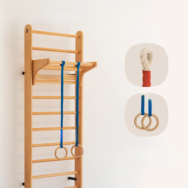 

Children's rib frame climbing wall climbing frame The whole family uses pull-ups for horizontal bar induction training