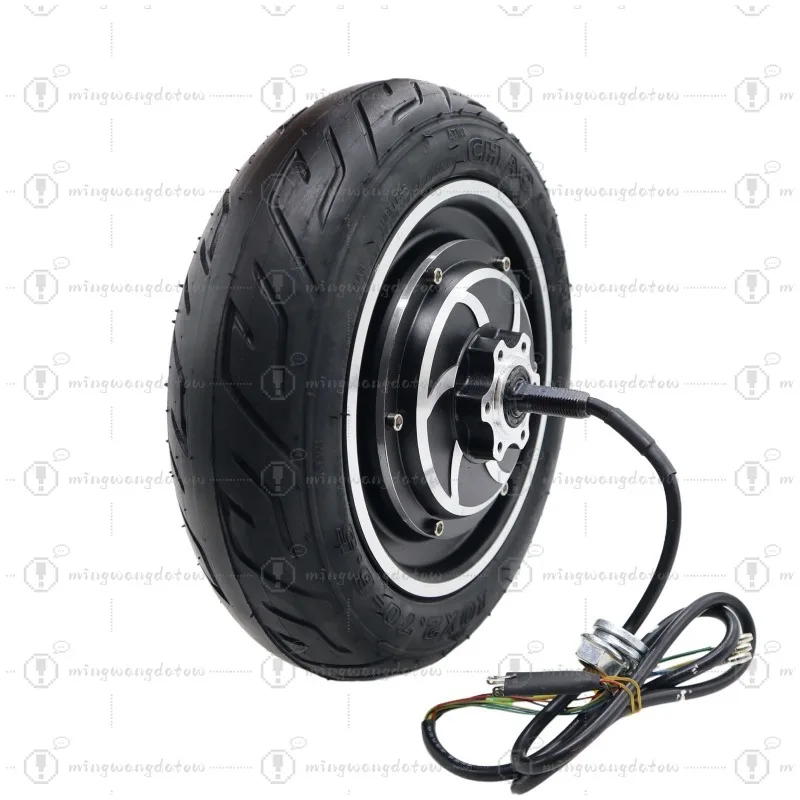 10x2.70-6.5 Vacuum Tire Hub Motor, 10 Inch 48V 500W Electric Scooter Wheel Drive Motor