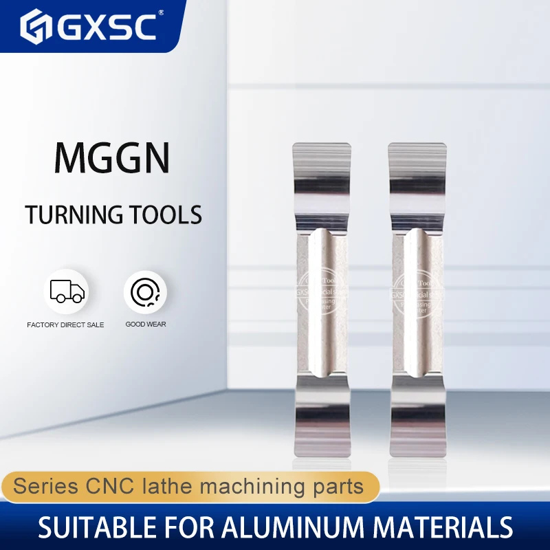 Grooving Blades para Torno Cnc Carbide Inserts Metal Torneamento Ferramentas Cortador de Alumínio Peças Alta Qualidade Mggn150 200 250 300 400 500 jm