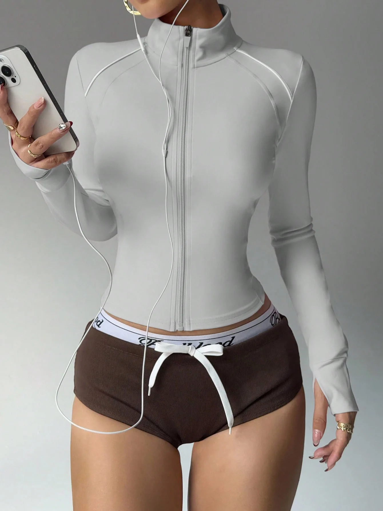 

Women's fitness wear, yoga wear, women's sportswear, yoga exercise coat, women's autumn top jacket, black, white, red, pink