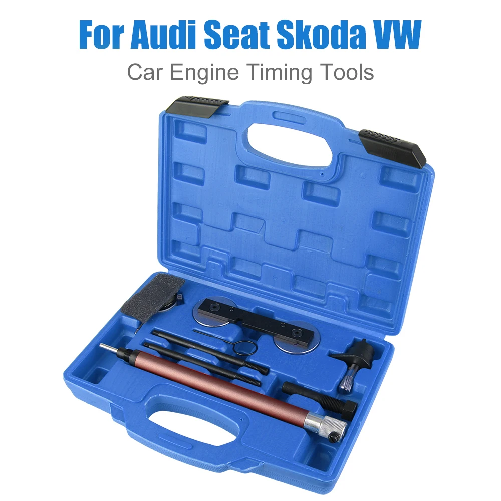 

For VW AUDI Seat Skoda 1.4/1.6FSi 1.4 TSi 1.2TFSi/FSi Inc Dial Gauge Tdc + Locking Tools Engine Timing Tools T10171A