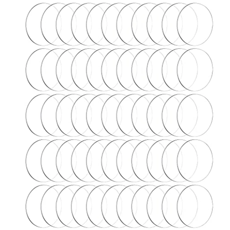 ABWR-60 Pieces Circle Discs Thick Round Acrylic Sheets Acrylic Circle Disc Ornament Blanks (3 Inch)