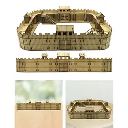 1/72 Fortress Building Model Kits DIY 3D Puzzles Innteractive Unassembly for Model Railway War Scene Layout Sand Table Decor