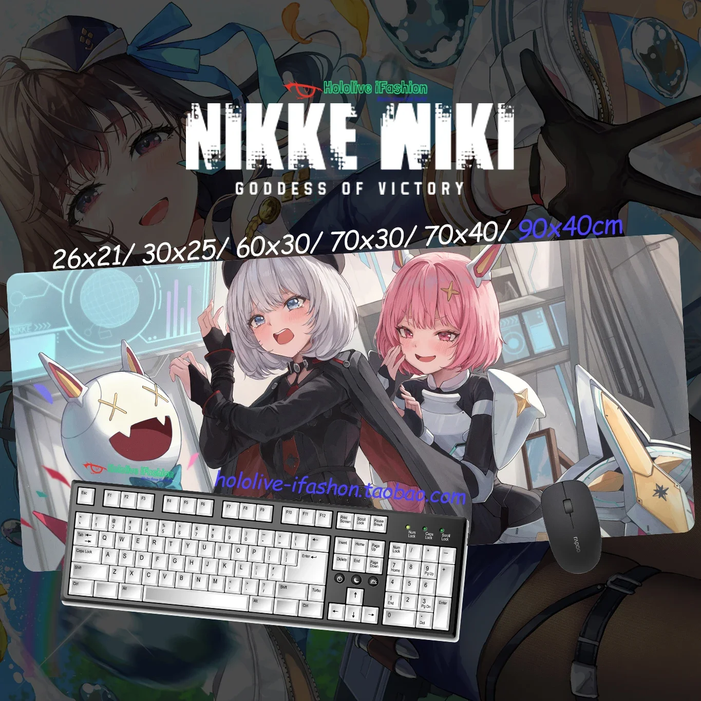 Nikke The Goddess of Victory Mouse Pad Mat Mousepad Keyboard Pad Desk Mat Computer Accessory Gaming Office Work Gift Dropship