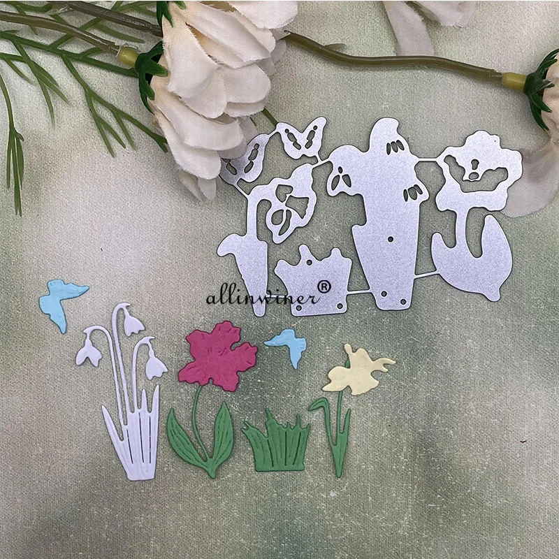 

Butterfly flower jungle Metal Cutting Dies Stencils Die Cut for DIY Scrapbooking Album Paper Card Embossing