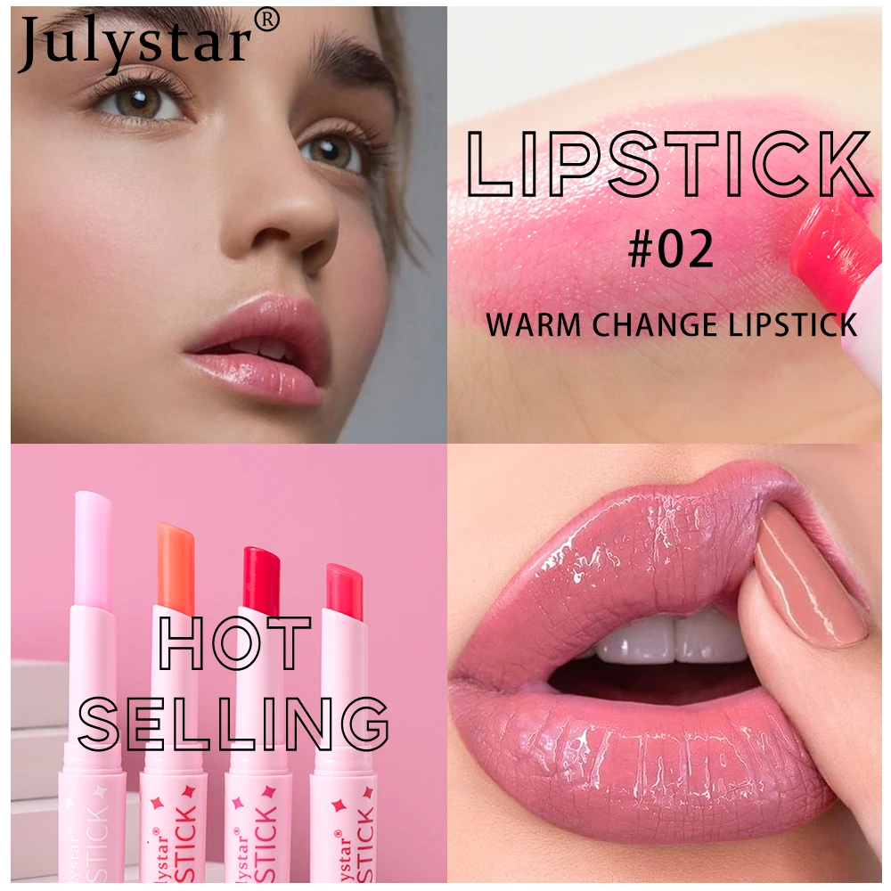 

Temperature-Sensitive Color-Changing Lip Balm | Fruit-Flavored, Hydrating & Moisturizing with Vitamin E Smooths Lips