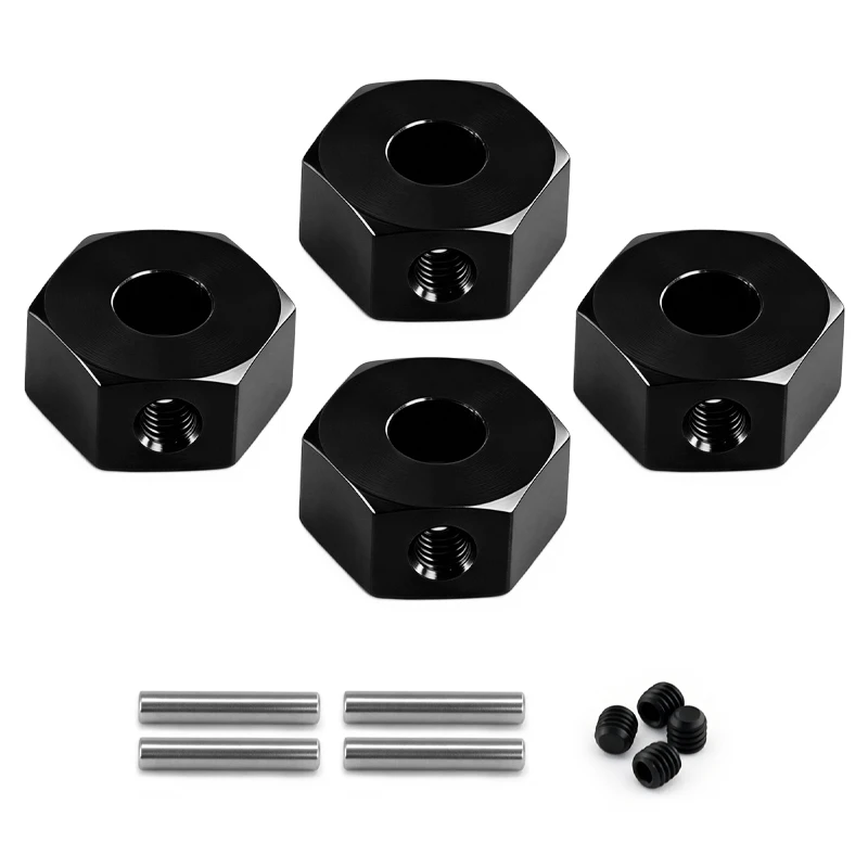Remote Control Toy 1/10 Car Model 12mm Hexagonal 5mm Inner Hole Axle and Wheel Hub Connection Parts Coupler