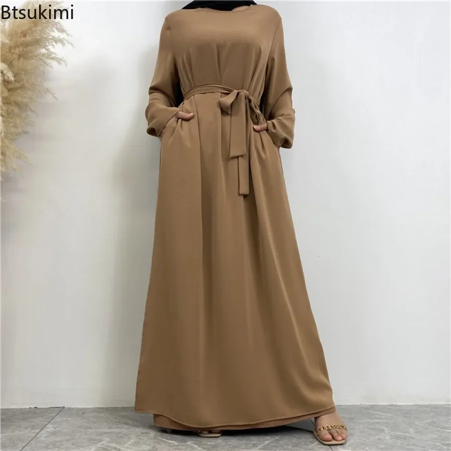 

High Quality Abaya Dubai Turkey Muslim Women Fashion Maxi Dress Moroccan Kaftan Islamic Clothing Females Modest Vestidos Robe