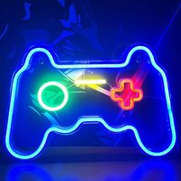 Gamepad Neon Sign for Gamer Room Wall Home Decoration Custom Acrylic Board Blue LED Night Light Playstation Lamp Cool Gifts