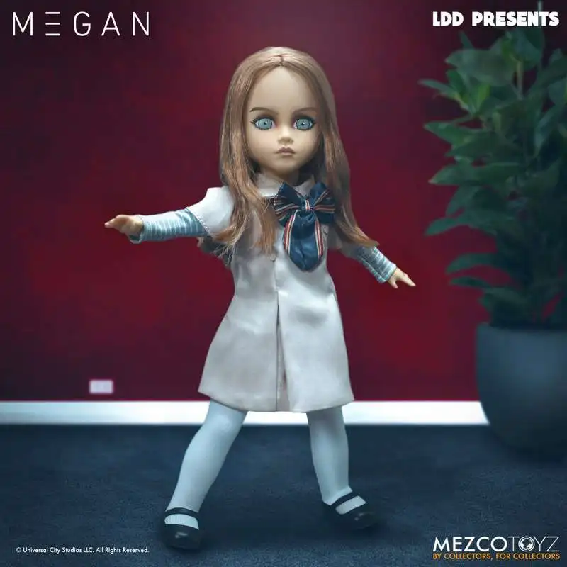 جديد في المخزون Mezco 10 بوصة المعيشة الميت دمية سلسلة M3gan تمثال ميغان عمل نموذج لجسم غرفة الدمية حلية جمع اللعب #1