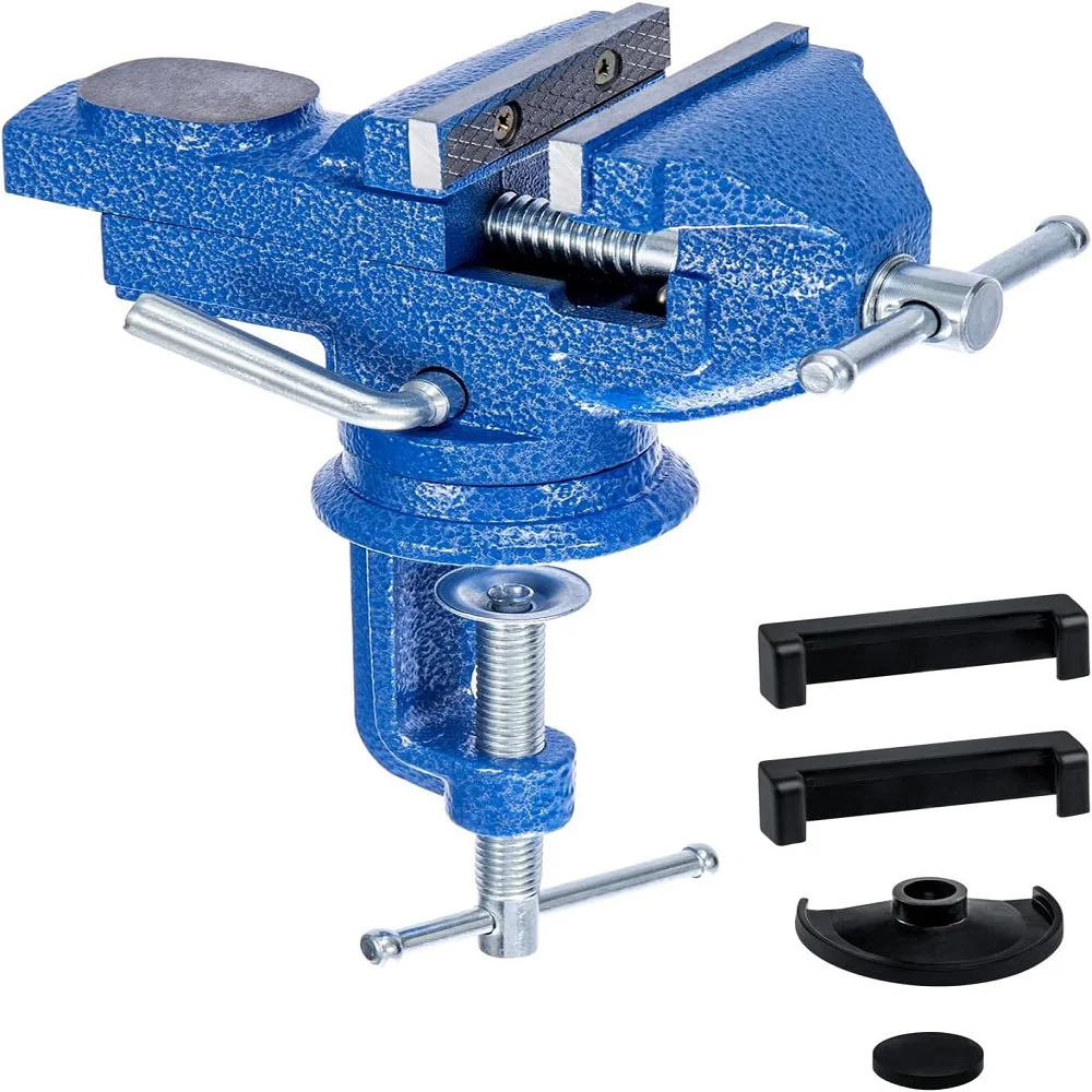 (70mm) Work Bench Vice Engineer Jaw Swivel Base Workshop Vise Clamp 60/70/80mm