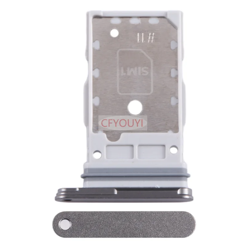 Bandeja de tarjeta SIM dual para Samsung Galaxy S24 Ultra 5G SM-S928B S928, bandeja de tarjeta SIM dual + tarjeta SD, pieza de repuesto
