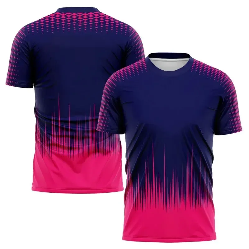 

Fashion Gradient Harajuku Men's T Shirt Badminton Tennis Training Clothing Summer Quick Dry Sports Tees O-neck Short Sleeve Tops