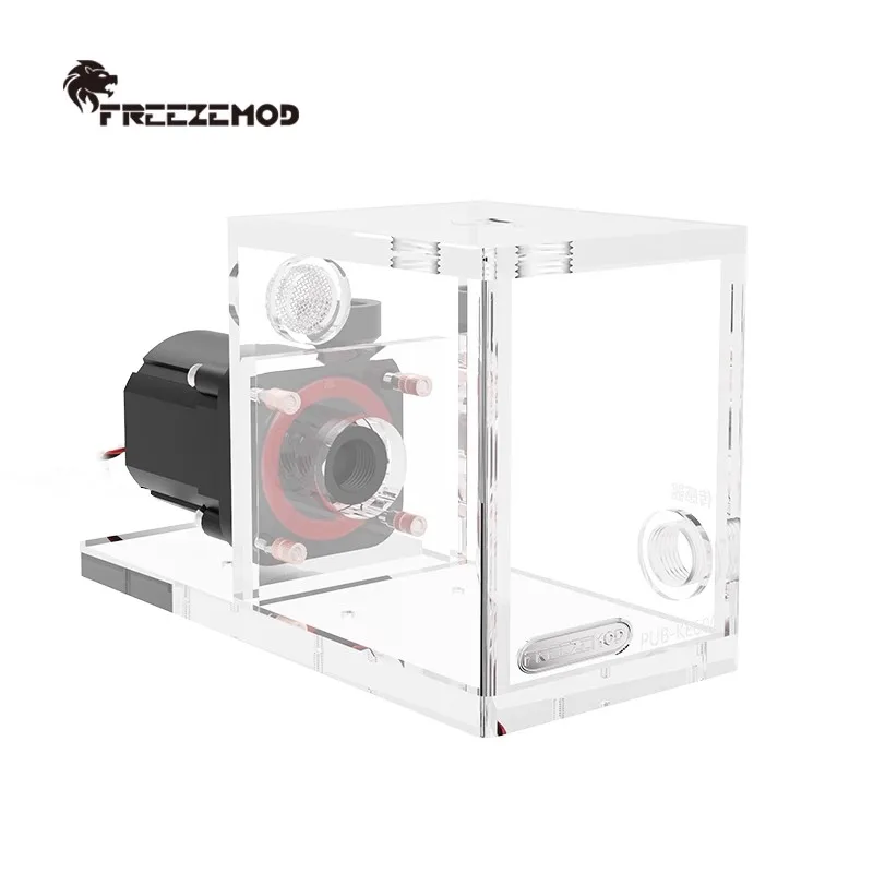 

FREEZEMOD Liquid Water Cooler AIO Water Pump Reservoir, Silent for Medical & Beauty 12-24V, 330ml PUB-KE600