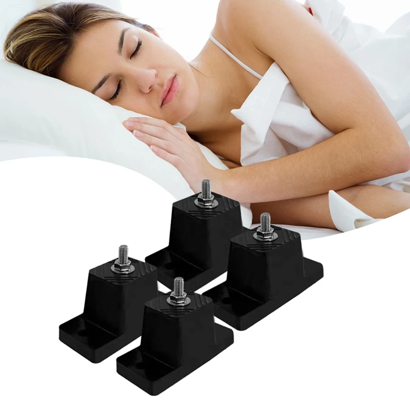 AT51-4 pçs almofada de base de pé à prova de choque ao ar livre suporte de ar condicionado almofada engrossado antiderrapante base pé almofadas de borracha
