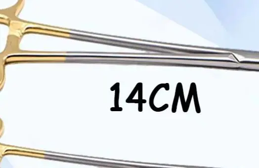 

Dental Needle Holder Plier Reusable Gold Plated Handle Orthodontic Forceps Surgical Instrument Tool for Suturing and Procedures