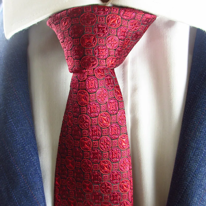 シルクネクタイ男性着用 8 センチメートルネクタイビジネスマリアージュ作業服アクセサリー高密度ジャカード手作り織クラバット