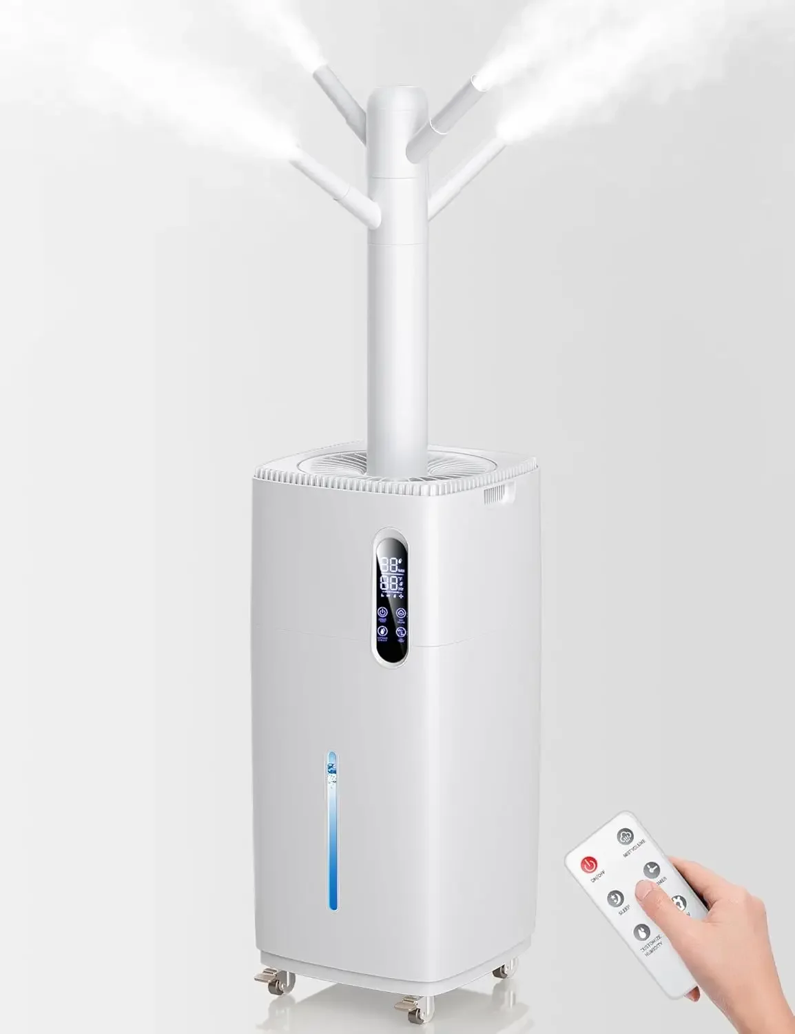 Humidifier for Large Room Up to 3000 ft², 6-core atomization, 2000 mL/h Mist Output, Remote Control and 6 Mist Level, Ultrasonic