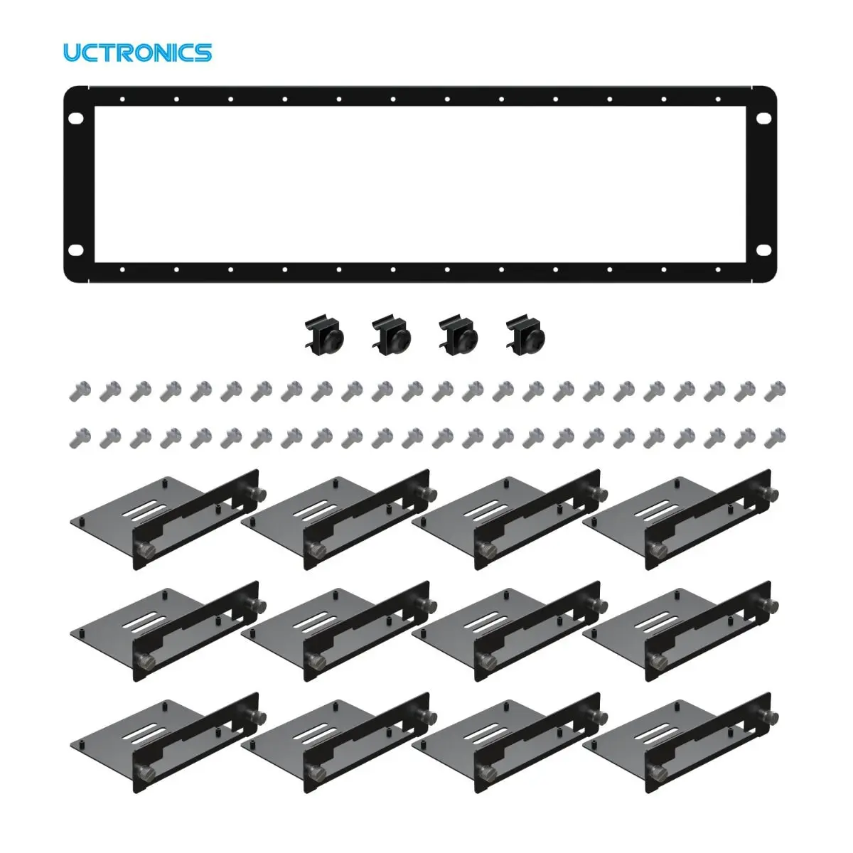 Imagem -06 - Rack para Jetson Nano 19 Rackmount Suporta até 12 Unidades Compatível com Todos os Nvidia Jetson Nano A02 B01 2g Devel Uctronics3u