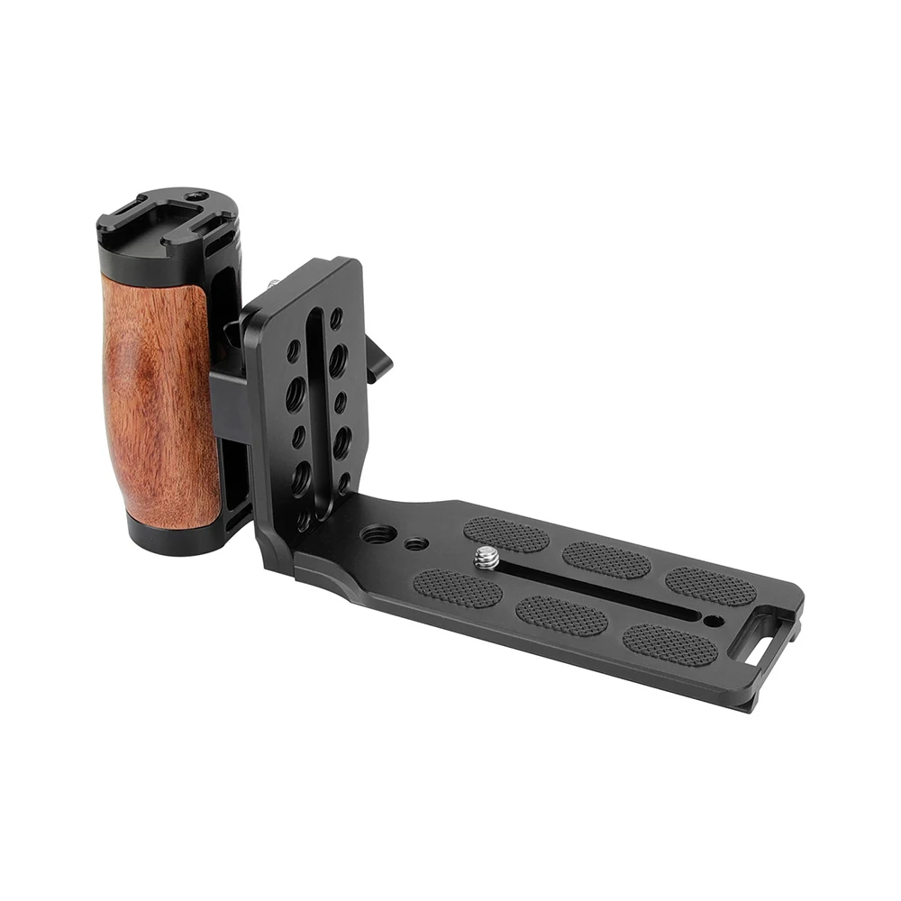 

SZRIG ARCA Quick Release L Baseplate With Wooden Handgrip (Either Side) For Canon Nikon Sony DSLR/ Tripod Mount Plate