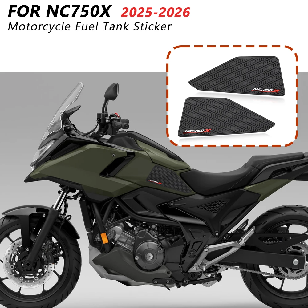 

Наклейка-накладка на бензобак для мотоцикла Honda NC750X 2025 2026, защита топливного бака, накладки для коленей, боковые наклейки-накладки для улучшения сцепления, аксессуары