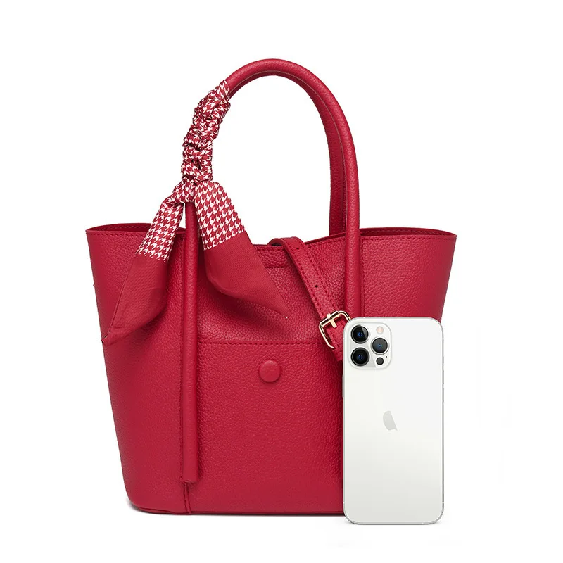 Red Wedding Bride Bagfemale  New Large Capacityniche High-end Feel Tote Handheld Daily Use