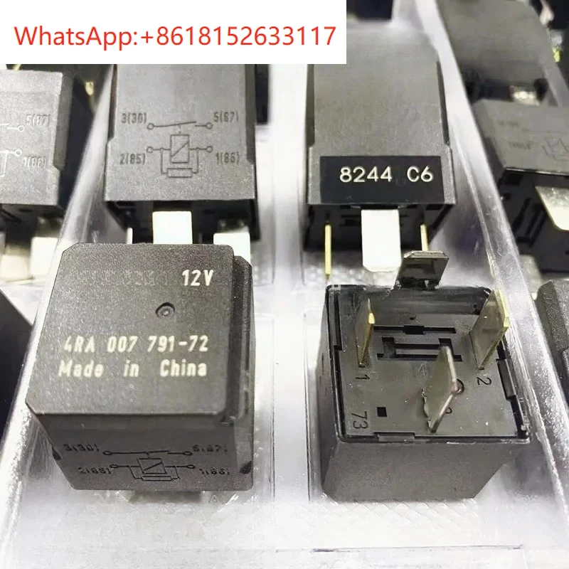 10 Uds nuevo original 4RA 007 791-72 relé automotriz de 4 pines 12V 4RA007791-72