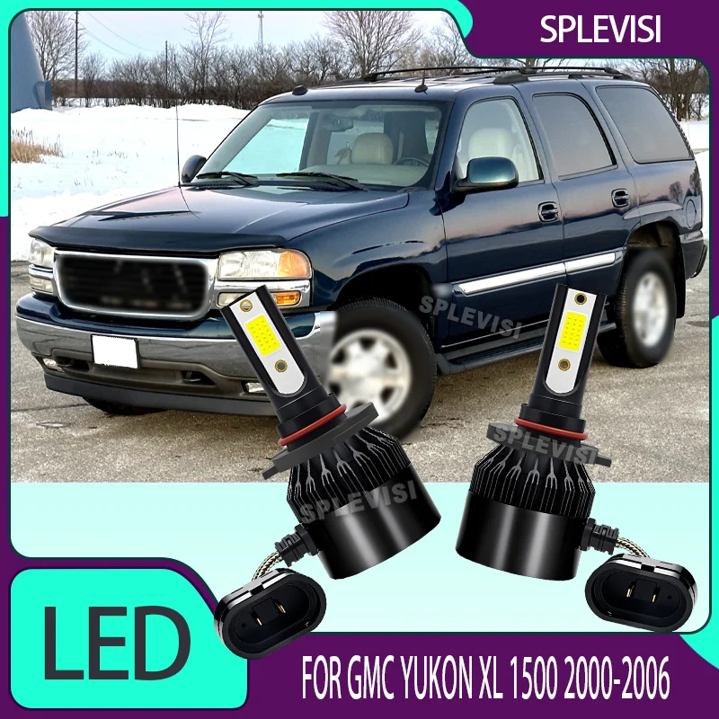 

LED High Beam Bulbs For Rain Snow Foggy Weather Brighter than Halogen For GMC Yukon XL 1500 2000 2001 2002 2003 2004 2005 2006