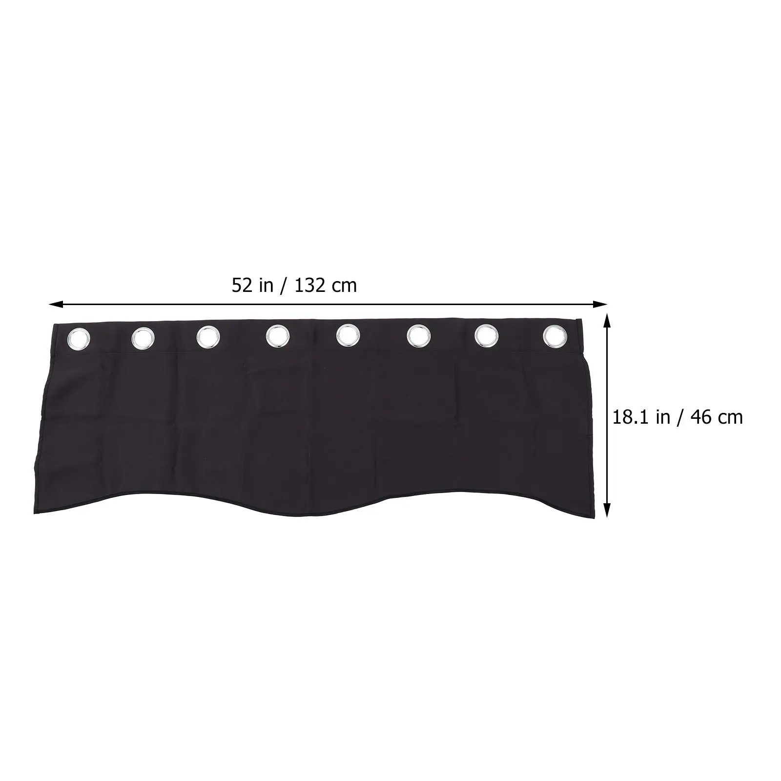 

Decorative Short Curtain Lightproof Valance Bedroom Window Blackout Drape Easy Install Elegant Simple Style Sun Blocker