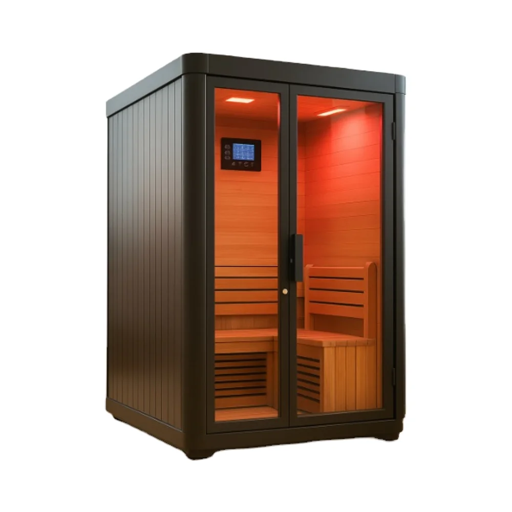 

Traditional Finnish Steam Sauna for 2-3 Persons Indoor or Outdoor Sauna Room Can Be Customized