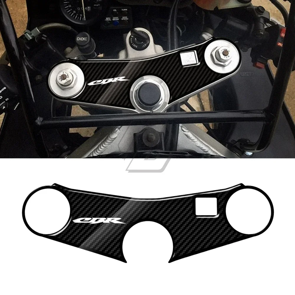 3D карбоновый верхний тройной хомут Defender для Honda CBR900 1992-1995, наклейка на переднюю вилку мотоцикла, наклейки на мотоцикл