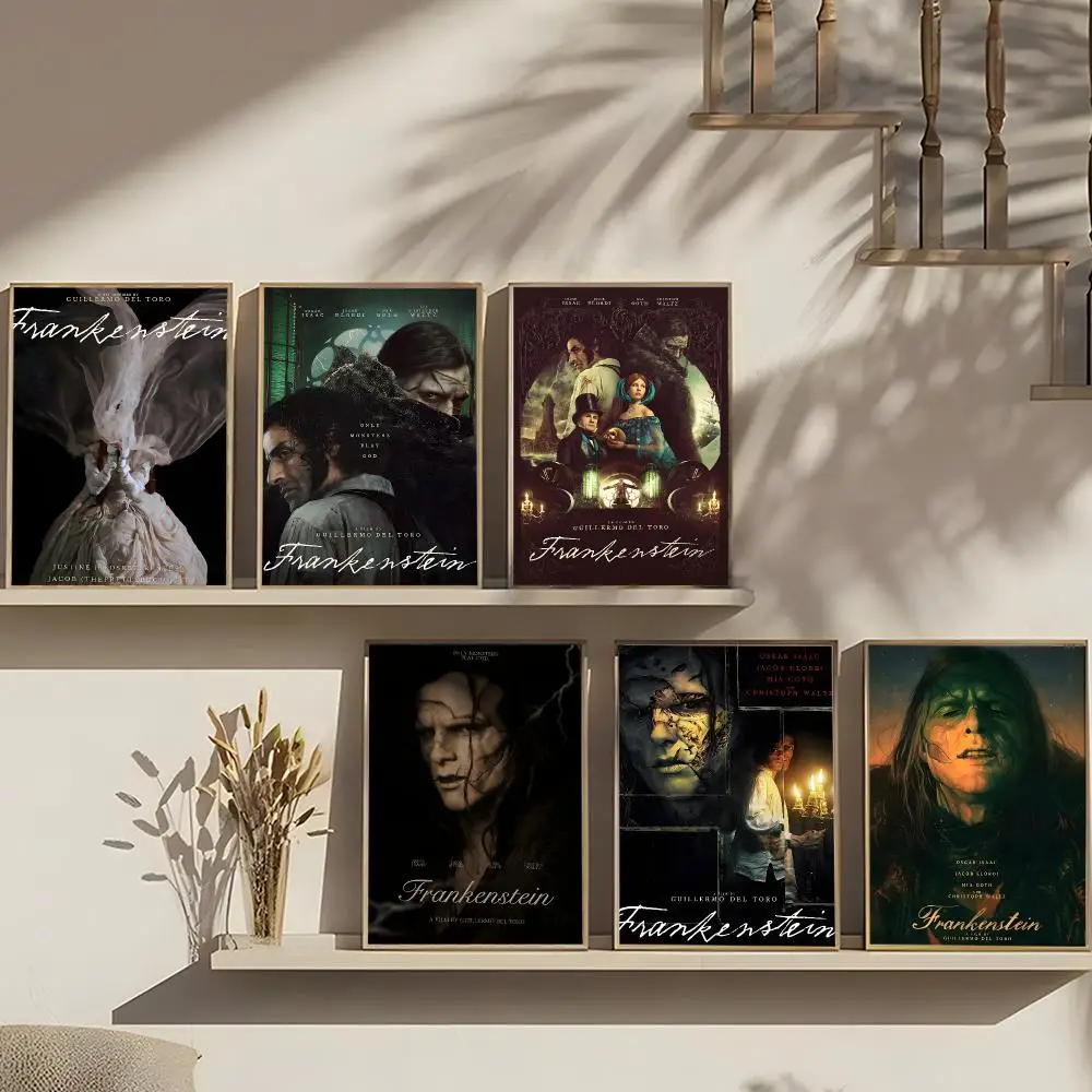 Gothic Monster Classic Frankenstein Poster Art print wall decor ideal for living room, bedroom, bar, parlor, and home gifting