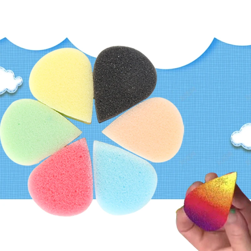 10PCS Craft Set Drawing Body Painting Face Paint Sponges Petal Sponge Foam Painting