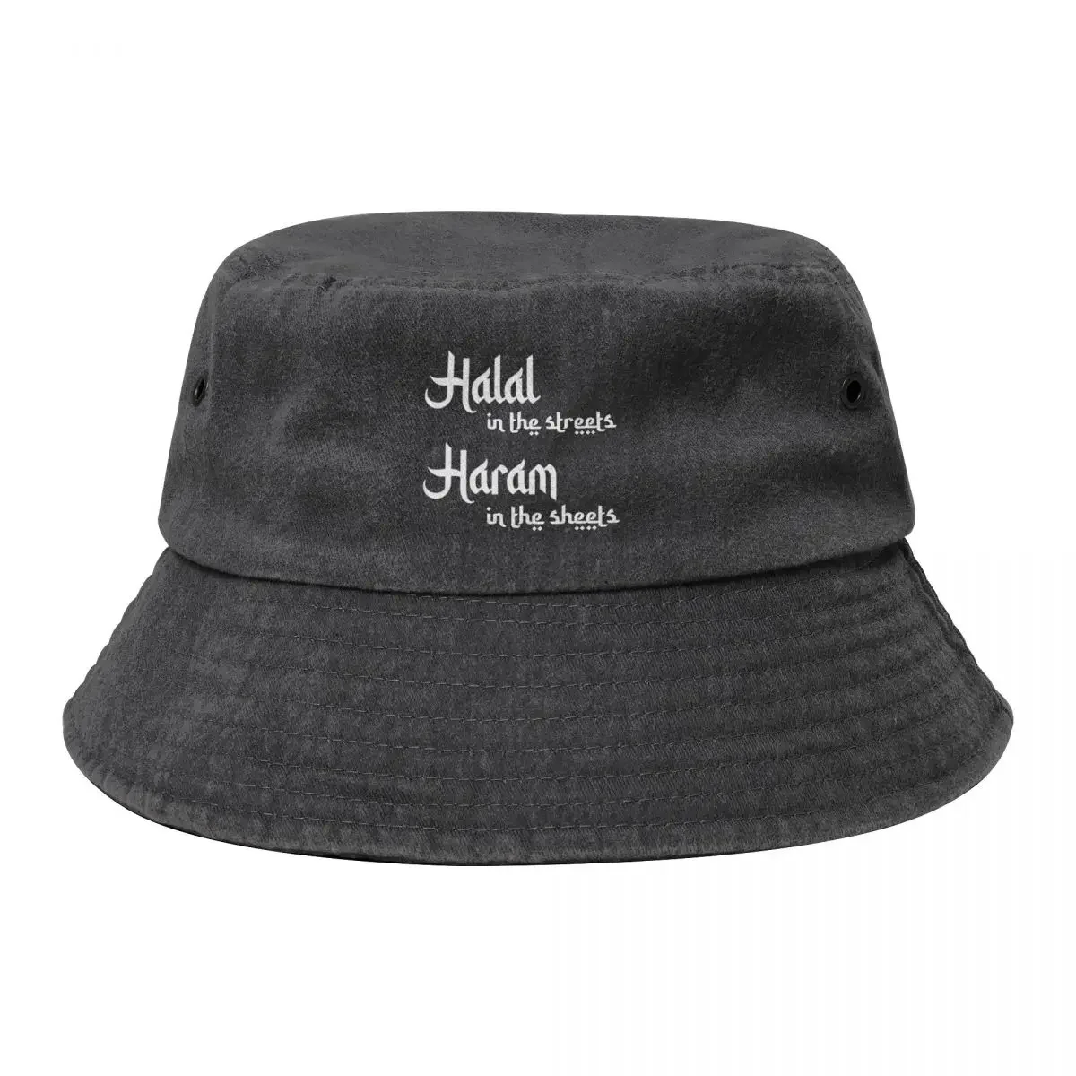 Halal in the streets Haram in the sheets Bucket Hat dad hat custom Hat Trucker Cap Luxury Cap Mens Women's