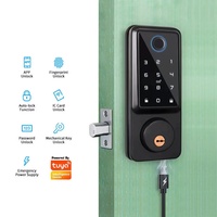 Smart Home Security Lock Tuya WiFi / TTLock Ble Keyless Door Entry Locking System Deadbolt Lock For Main Gate