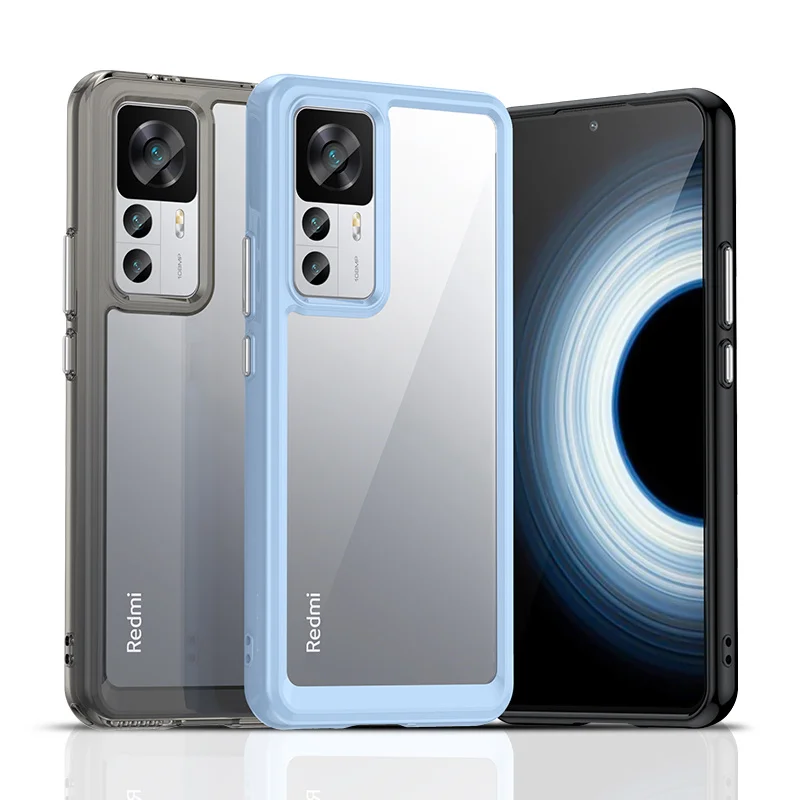 

Прозрачный чехол для Xiaomi 12T Pro, чехол для Xiaomi 12T Pro, Твердый Прозрачный ударопрочный чехол-бампер для телефона Xiaomi 12T Pro