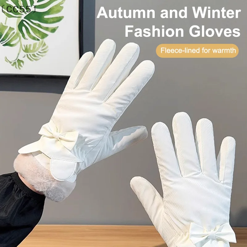 [CC55」 قفازات شتوية تعمل باللمس جديدة للرياح مقاومة للماء ومقاومة البرد قفازات ركوب الدراجات من الصوف الحراري قفازات تزلج دافئة للشتاء #6